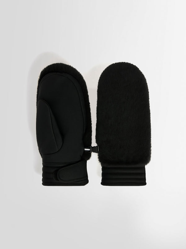 FAKE FUR SKI GLOVES