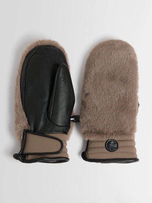 FAKE FUR SKI GLOVES