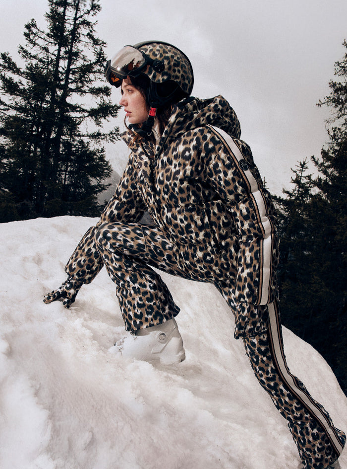 SKI DOWN JACKET ADA LEOPARD