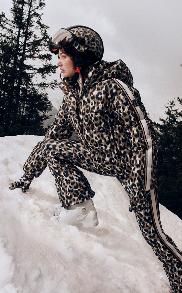 SKI DOWN JACKET ADA LEOPARD