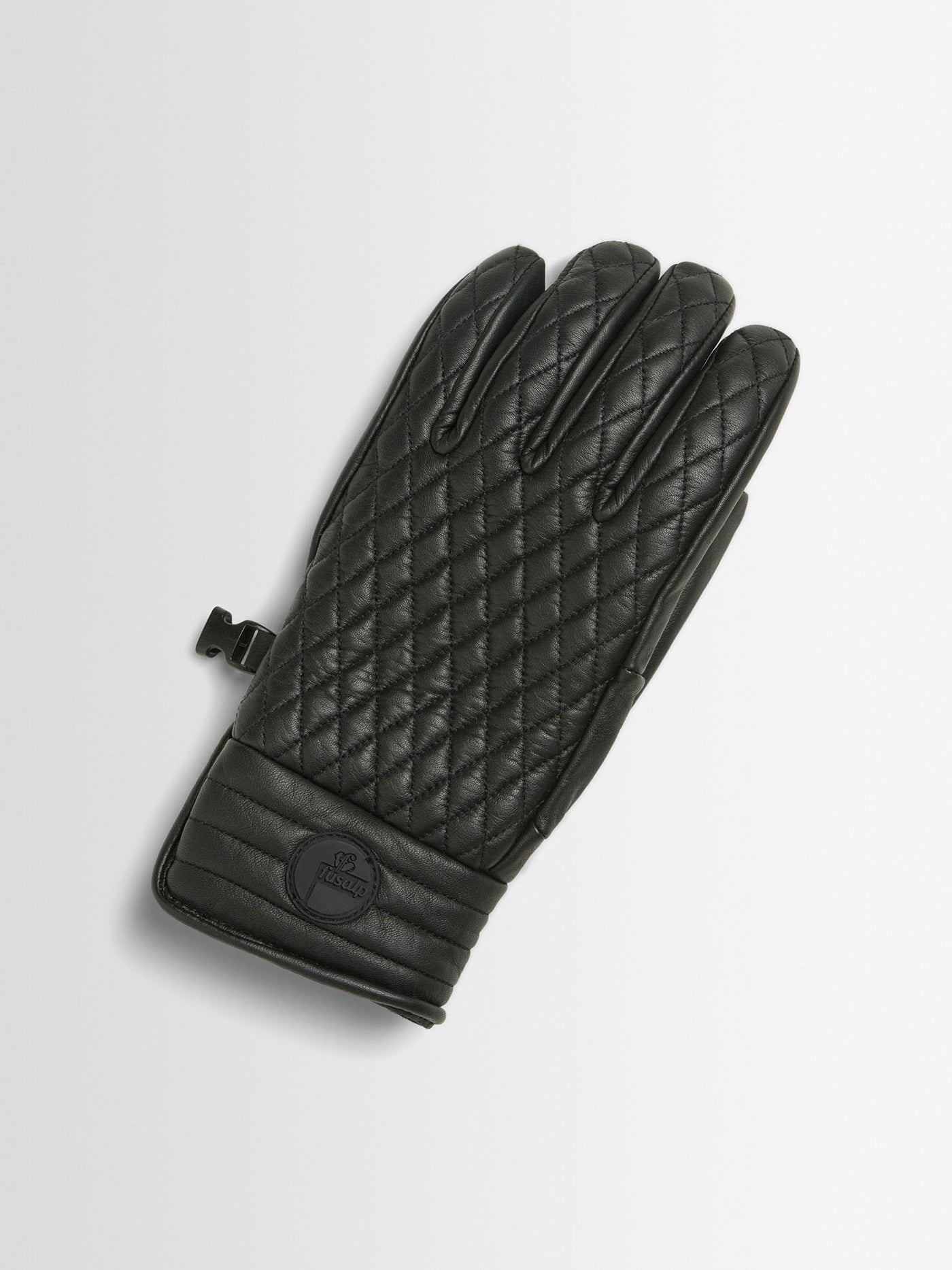 Athena Leder-Skihandschuhe mit Smok-Rautenmuster