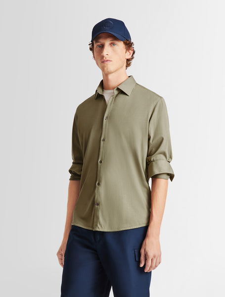 Lars long-sleeve khaki shirt | Fusalp