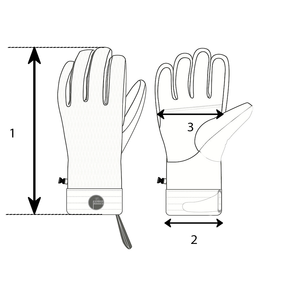 Light brown Fake Fur ski gloves | Fusalp