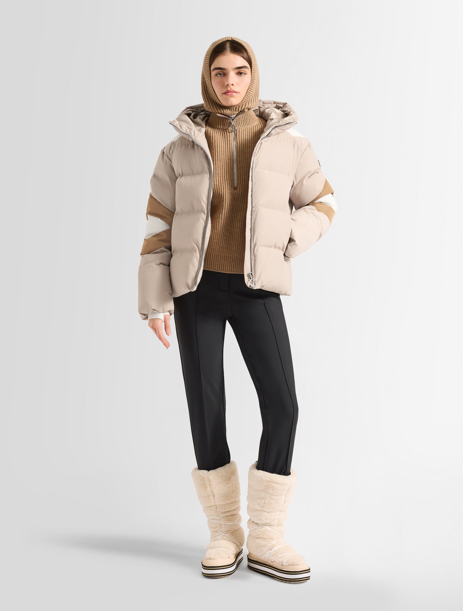 Light brown Charloy down jacket | Fusalp