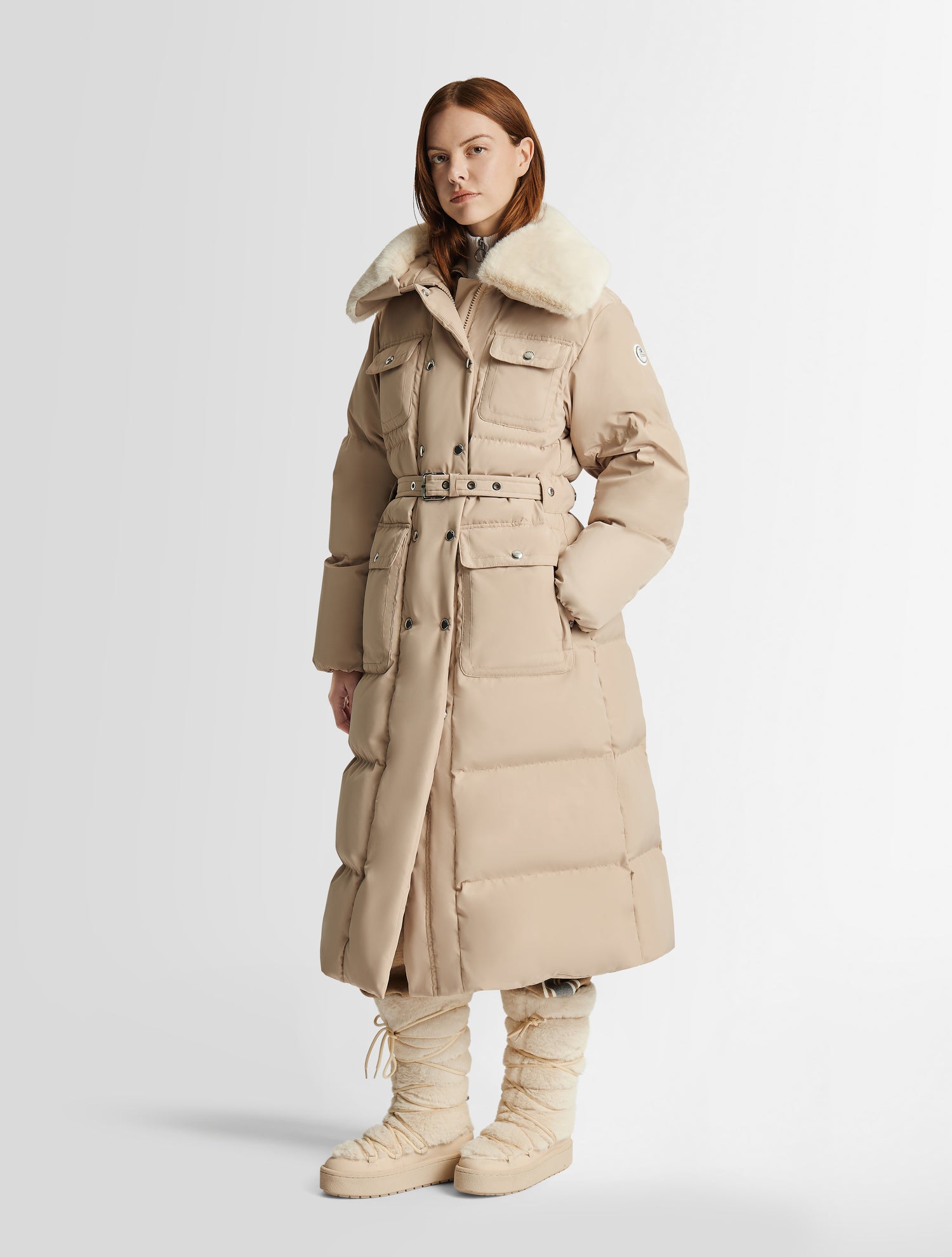 Light beige Vlavi coat | Fusalp