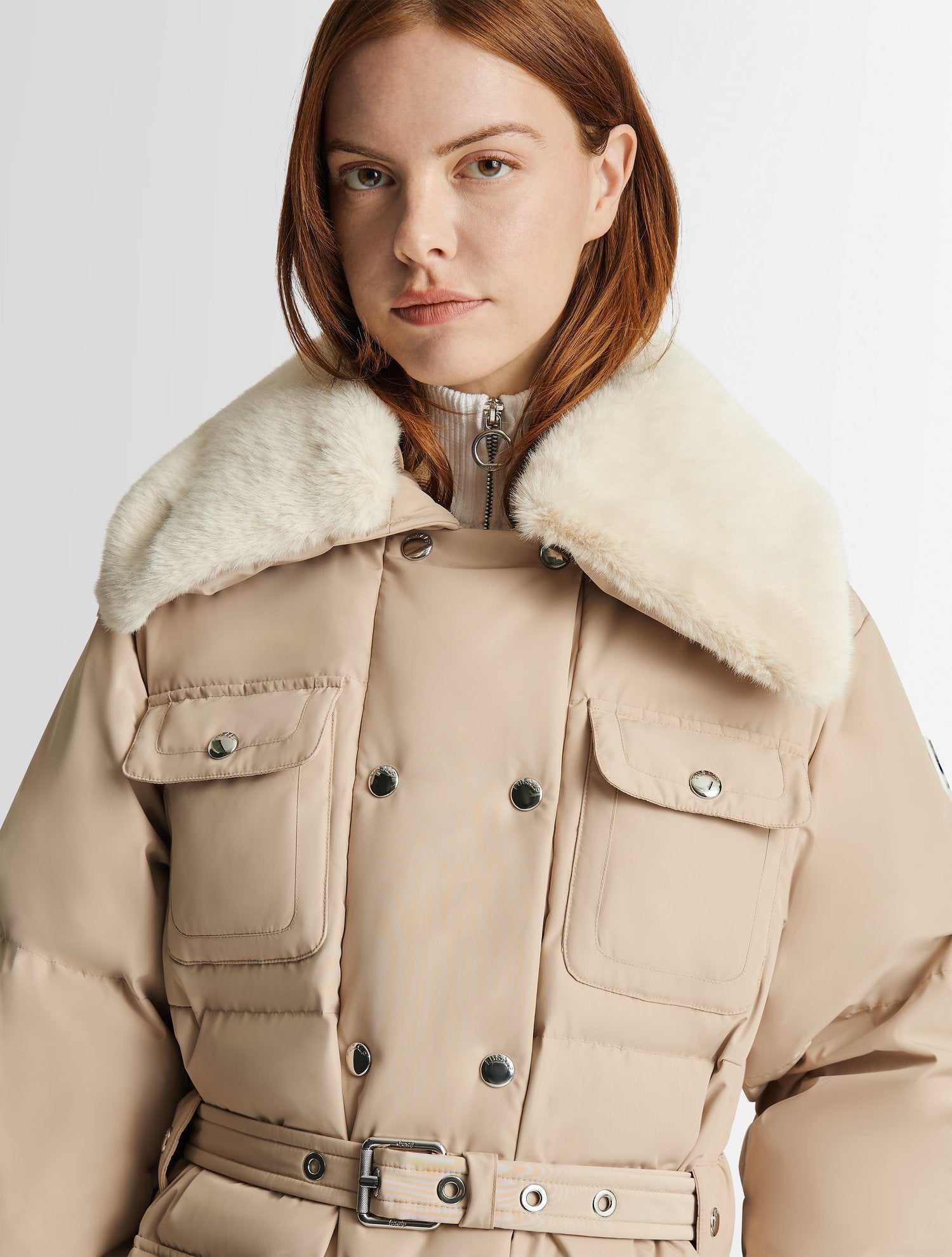 Light beige Vlavi coat | Fusalp