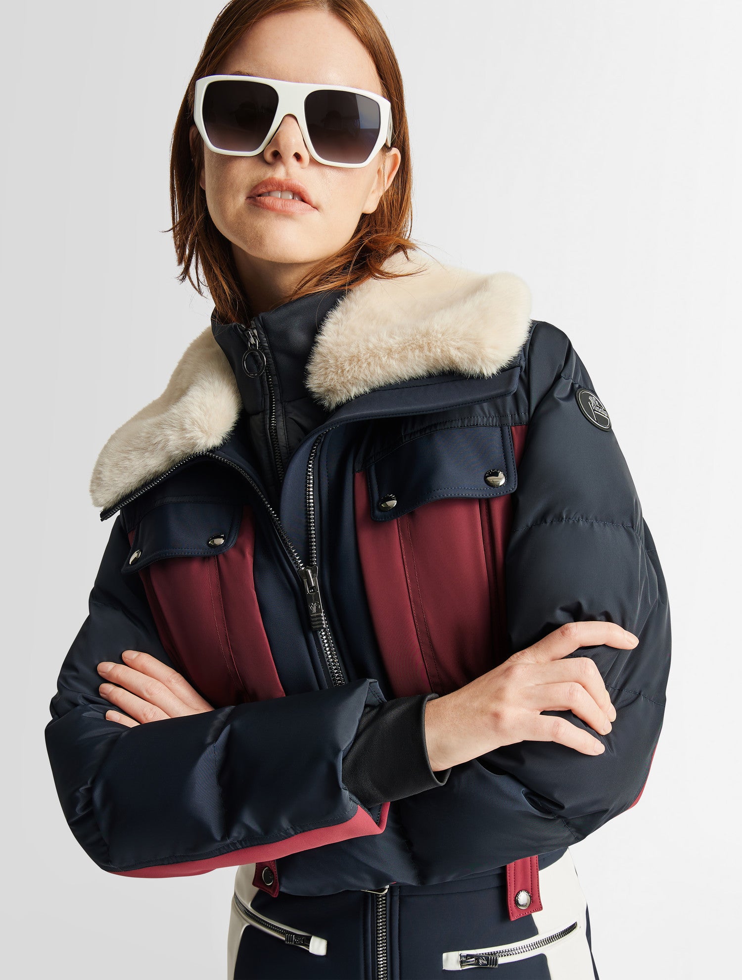 Dark red Karei ski suit | Fusalp
