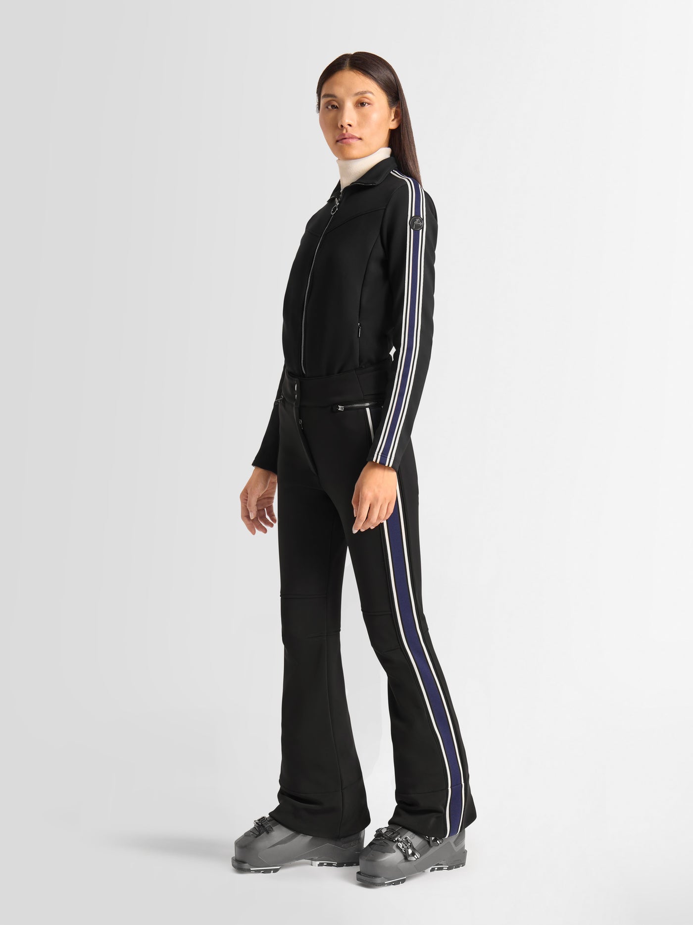 ELANCIA STRIPE SKI FUSEAU PANTS