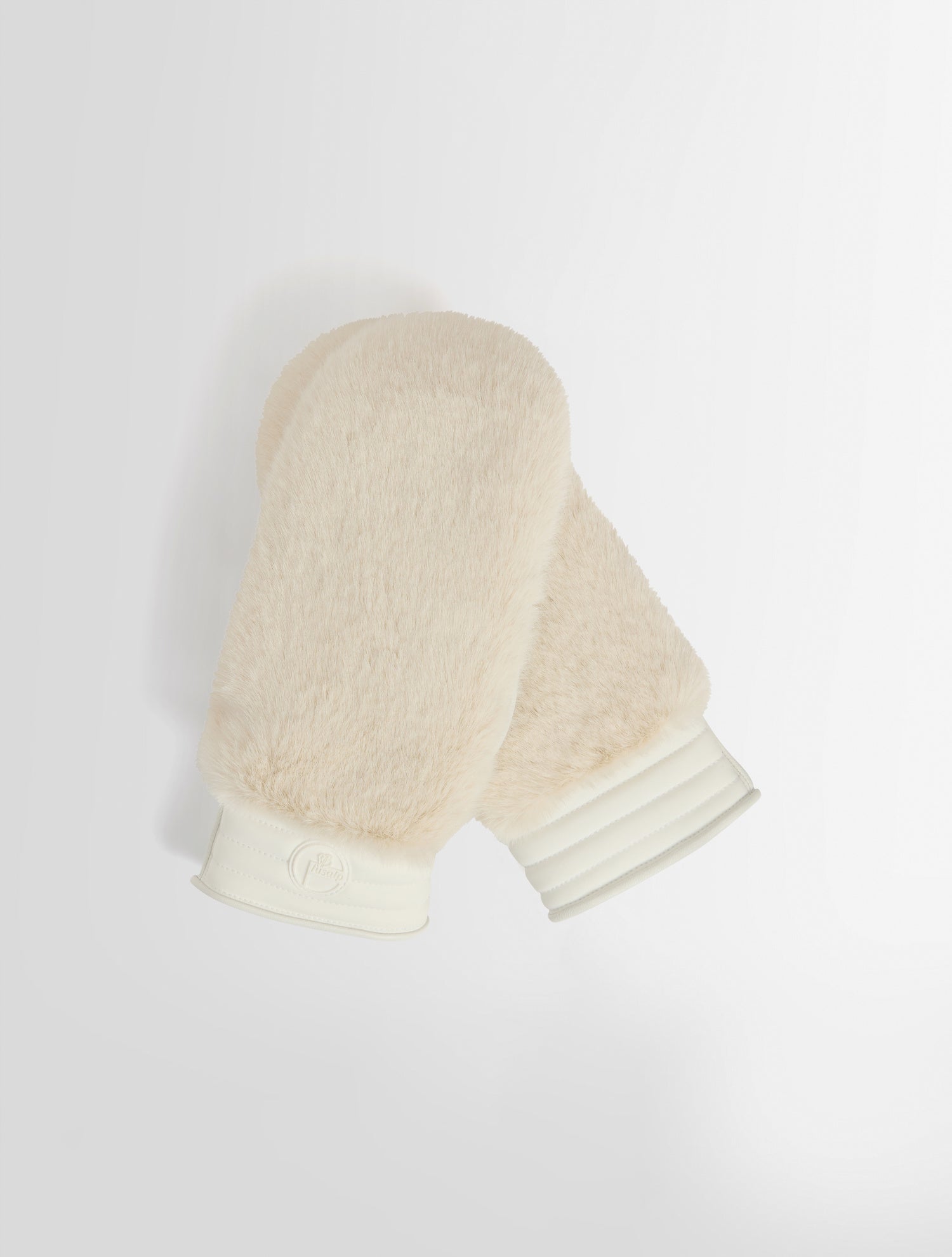 Light brown Fake Fur ski gloves | Fusalp