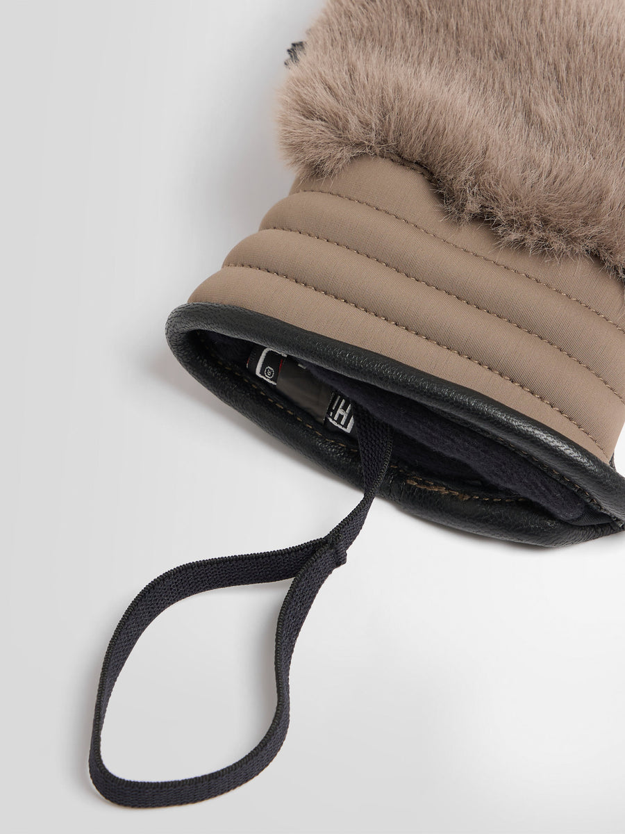 FAKE FUR SKI GLOVES