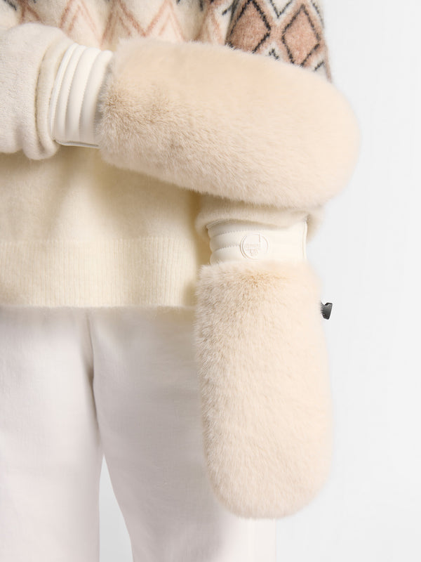 FAKE FUR SKI GLOVES