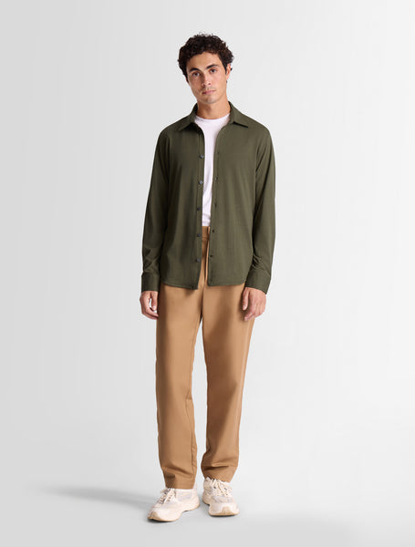 Camisa de manga larga Larson caqui Fusalp - Main Image