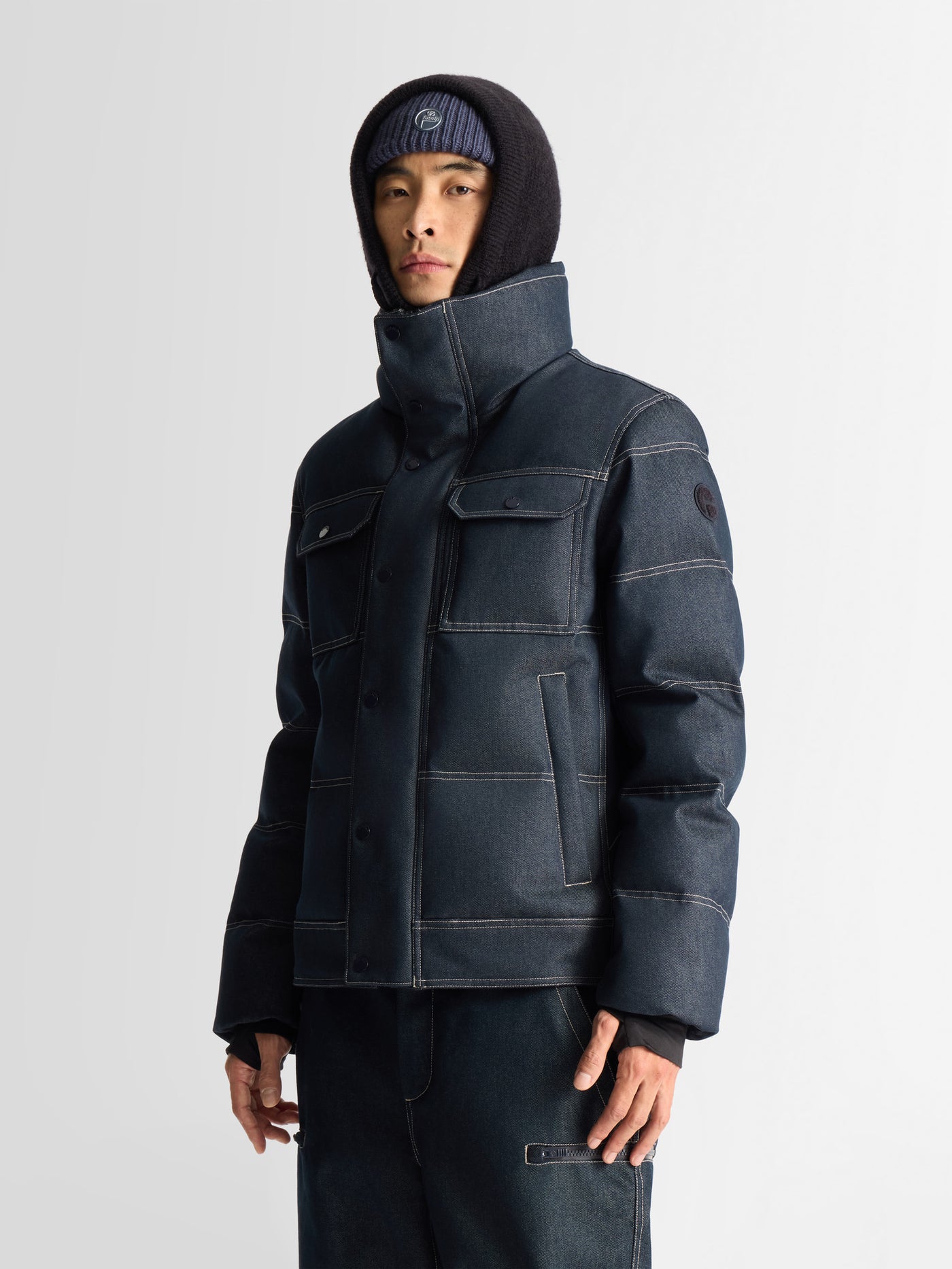 CARLO DENIM DOWN JACKET