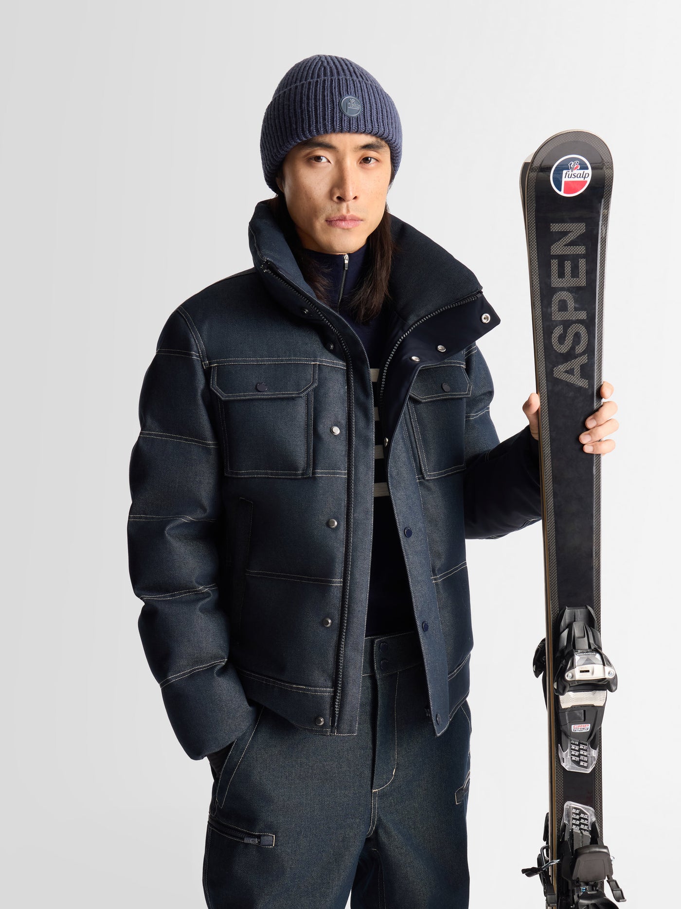 CARLO DENIM DOWN JACKET