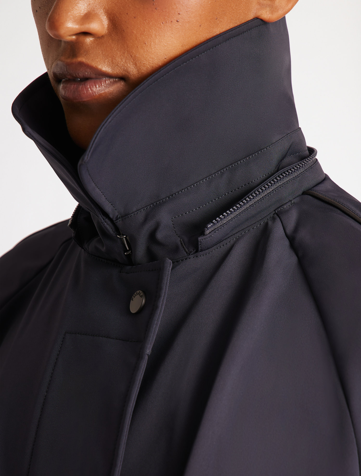 Trench collar with removable hood