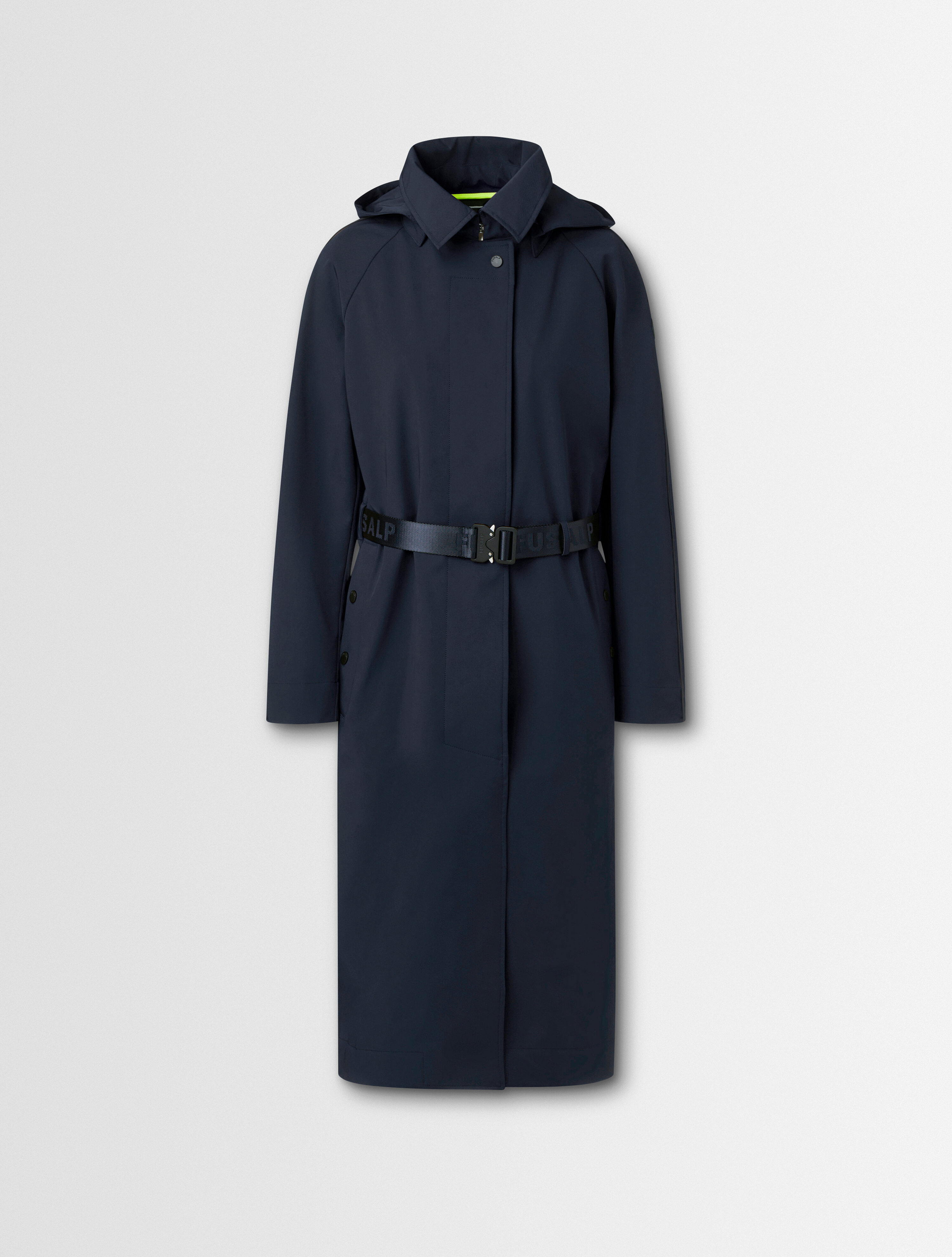 Greta waterproof long belted trench coat | Fusalp